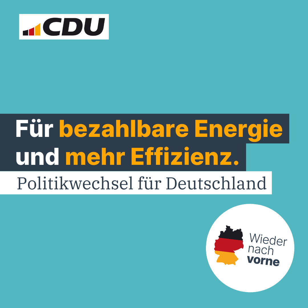 Energie bezahlbar machen, Klima marktwirtschaftlich schtzen